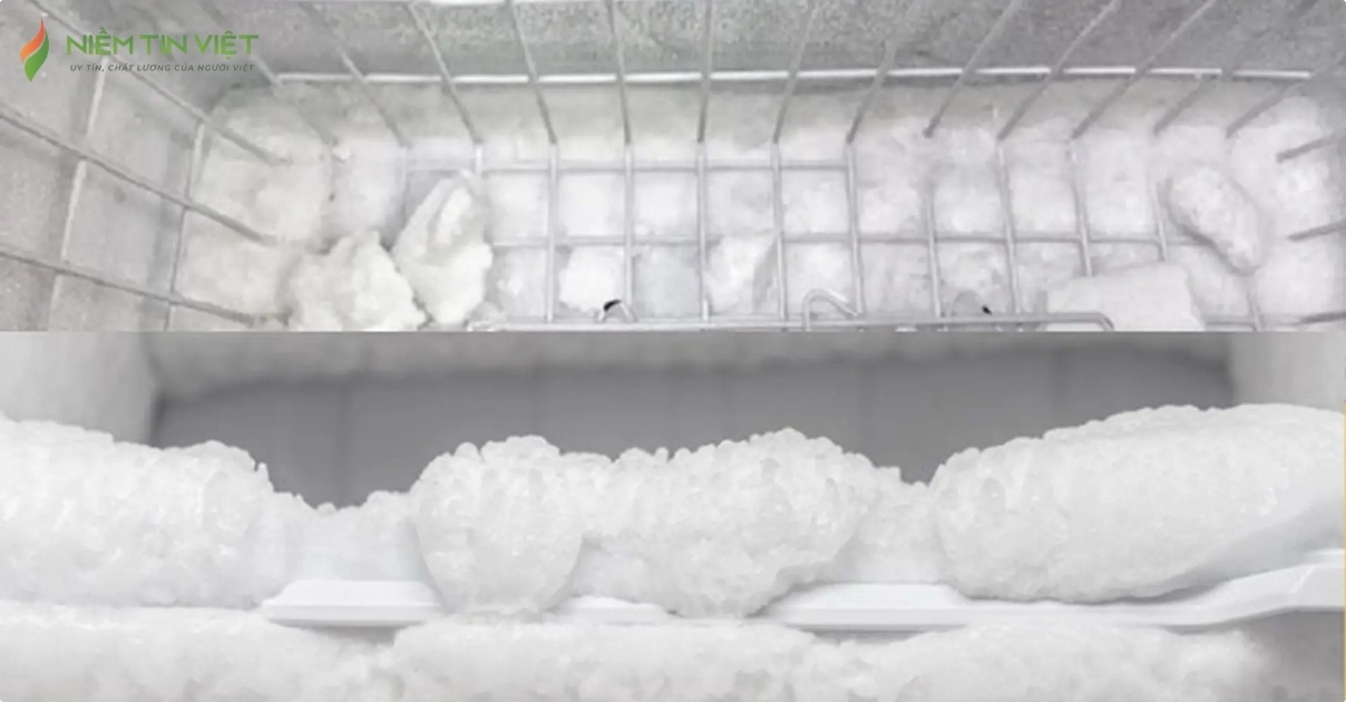 tủ lạnh mini đóng tuyết